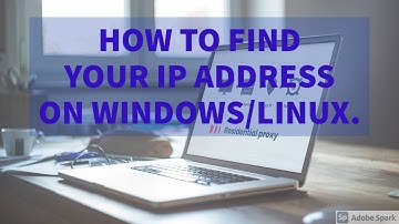 How to find your IP address in windows ,for remote desktop etc.