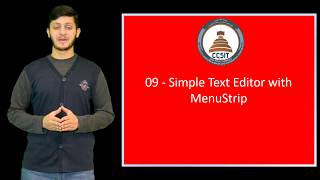 WinForm Tutorial Using C# 09 - Simple Text Editor with MenuStrip