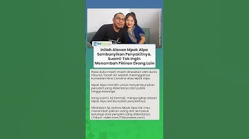 Inilah Alasan Mpok Alpa Sembunyikan Penyakitnya, Suami: Tak Ingin Menambah Pikiran Orang Lain