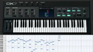 【MIDI】 JR-SH 5 DX7Vでの演奏