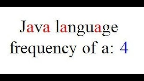 Java Interview Questions : How To Count Occurrences of a Character in a String