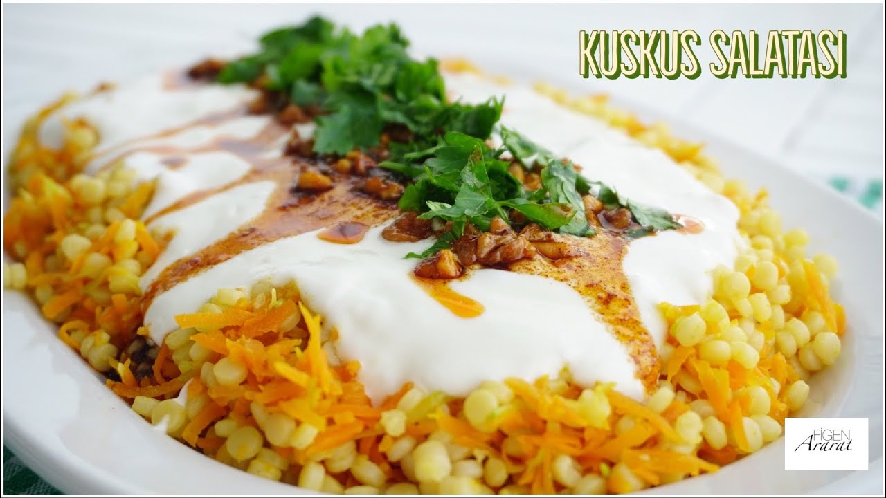 İnanılmaz lezzetli! Sebzeli Kuskus Salatası/salata tarifleri/Figen Ararat