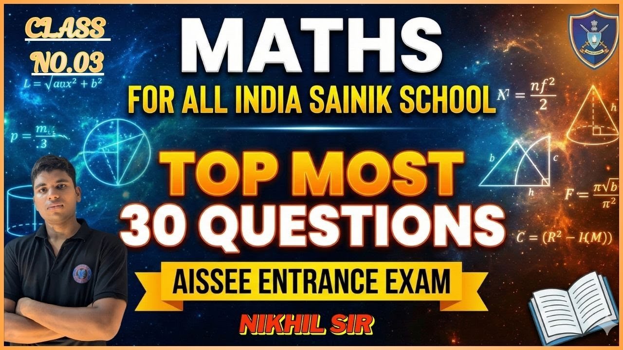 AISSEE TOP MOST 30 QUESTION |SHOURYA ACADEMY|GORAKHPUR