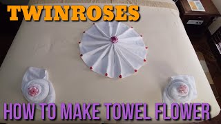 HOW TO MAKE A TOWEL FLOWER |TOWEL ROSE FLOWER|TOWEL ART |TOWEL DESIGN|TOWEL TUTORIAL