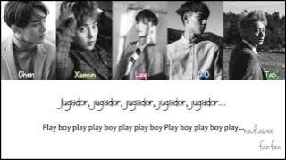 EXO - Playboy (坏男孩) Chinese Version [ Sub Español /Pinyin/Chinese] (Color Coded)