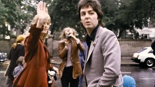 Paul McCartney Boarding Wings Tour Bus - Cavendish Ave, London (MPL Footage) - 9 September 1975
