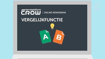 Instructievideo Vergelijkfunctie CROW Online Kennisbank