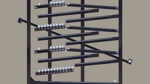 Box2D Ball Bearing Clock with graphics (BBC BASIC)