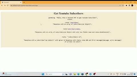 Get-youtube-subscribers, this is my backend capstone project of Almabetter.☺️🙏