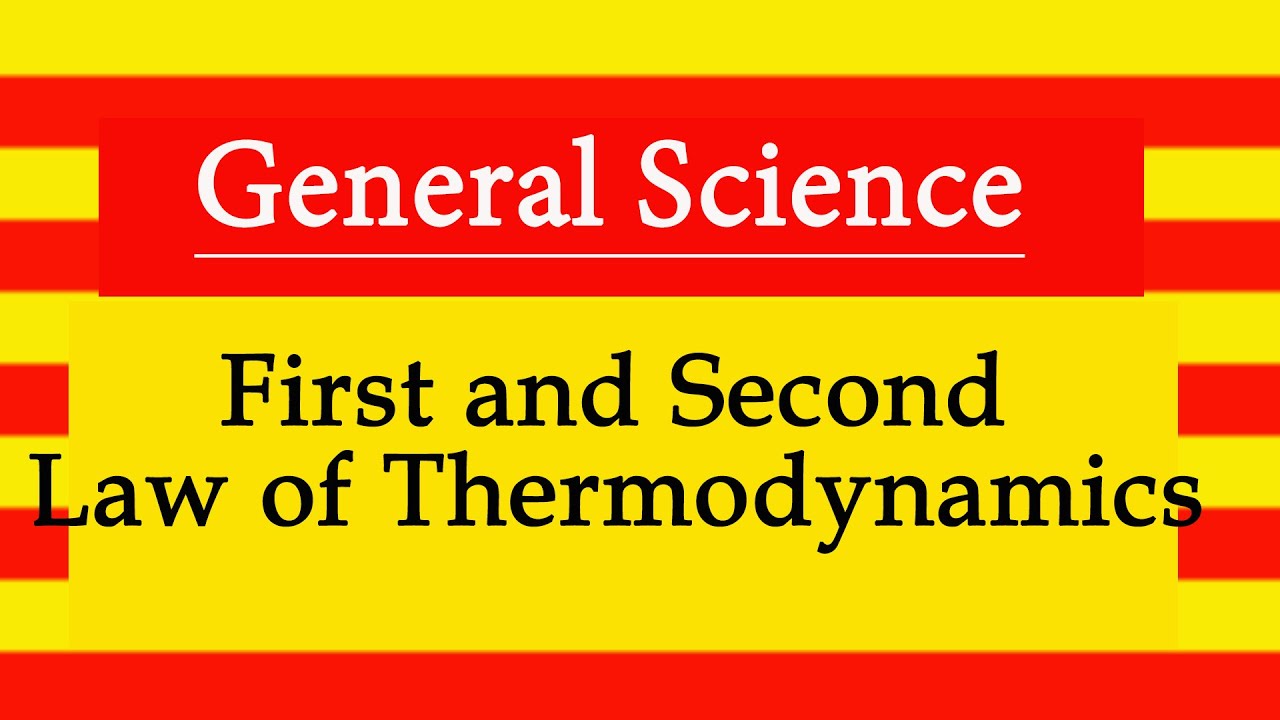 First and Second Law of Thermodynamics - YouTube