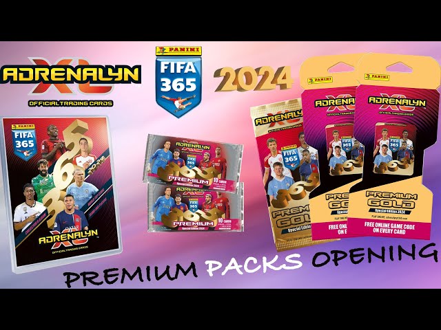 Panini FIFA 365 2024 Adrenalyn XL Trading Cards Cards Display Starter  Booster