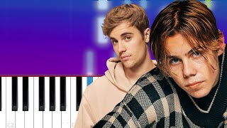 The Kid LAROI , Justin Bieber - Stay | Piano Tutorial + piano sheets