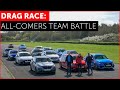 DRAG RACE *FUN*. RS3, M140i, Golf R, Focus RS, A45 AMG, i30N, Impreza. Hot Hatch w/ Tiff Needell