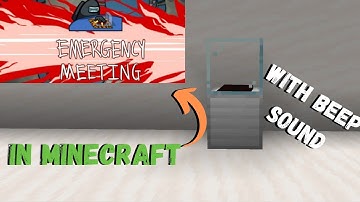 How To Build Among Us EMERGENCY MEETING BUTTON In Minecraft