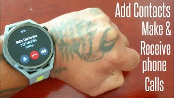 Huawei Watch GT Runner How to ADD Contacts to the watch so that you can Make & Receive Phone Calls