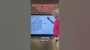 Surface Area Made Simple! 📦 The “Y Method” for Rectangular Prisms 🔥