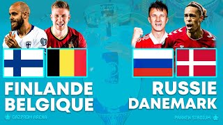  Match Live/Direct : FINLANDE - BELGIQUE / RUSSIE - DANEMARK | Groupe B | Euro 2020