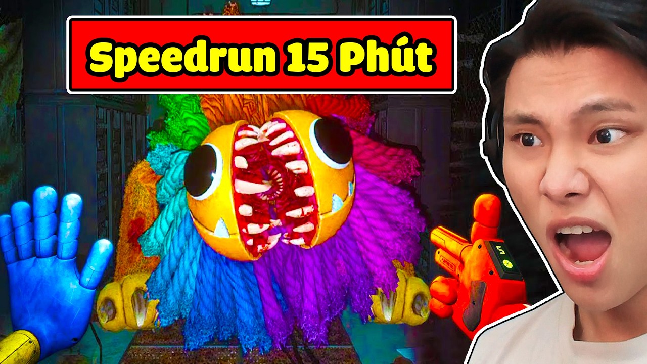 [KỶ LỤC THẾ GIỚI] SPEEDRUN POPPY PLAYTIME CHAPTER 4 TRONG 15 PHÚT🌍🔥JAYGRAY REACTION NGƯỜI CHƠI TOP 1