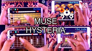 MUSE HYSTERIA (REAL DRUM,REAL GUITAR,REAL BASS COVER)