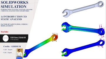 2) Introduction to Static Analysis | Wrench (Spanner) Analysis | SOLIDWORKS Simulation Tutorials