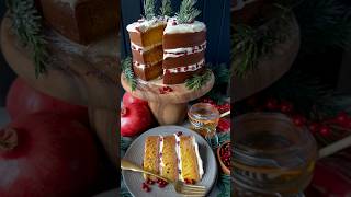 Honey Cake with Cream Cheese Frosting christmasbaking honeycake cakerecipe holidaybaking