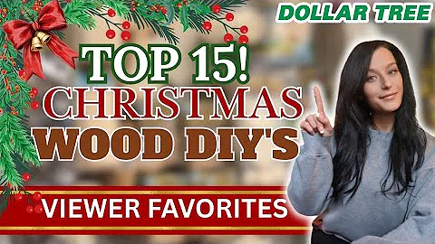 15 CHRISTMAS DIY'S using DOLLAR TREE WOOD / DIY CHRISTMAS HOME DECOR