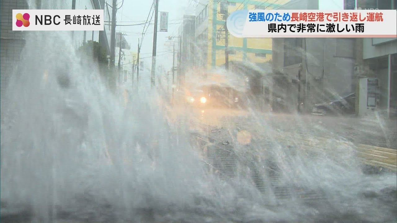 雨 大気の状態が不安定に 各地で激しい雨と風 羽田発の航空機が引き返す