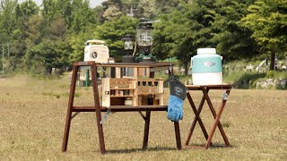 [wood working] 감성 캠핑 월넛 우드 쉘프 만들기 / Walnut camping shelf DIY