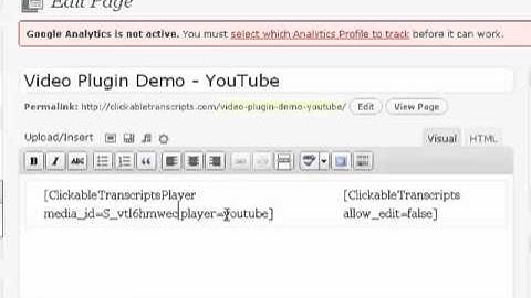 Clickable Transcripts YouTube Demo