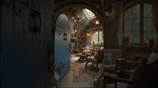 This enchanted forest cottage feels too magical to be real #aivideo #tinyhouse #fyp