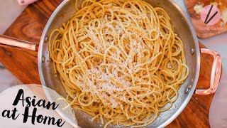 The BEST Garlic Noodles