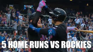 Mets Hit 5 Home Runs with Bader and Iglesias Both Hitting 2 Each!!