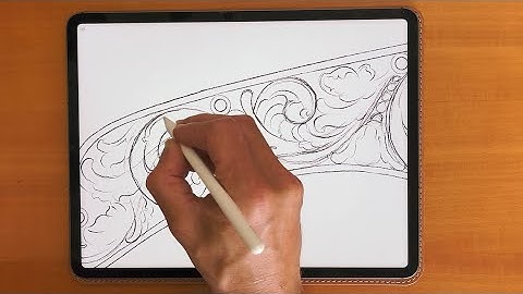 Drawing by hand in ProCreate.