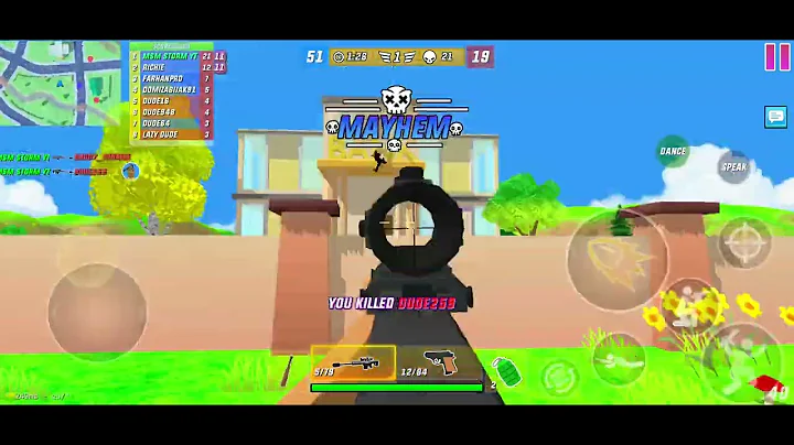 Sniper 8x (Barretxm109) vs desert sniper(kar98k) | Dude theft wars multiplayer