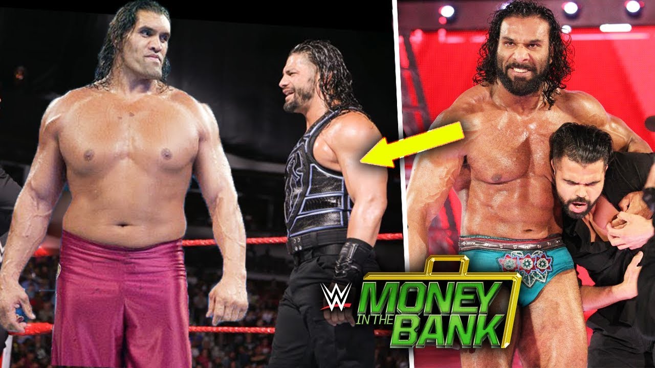 The Great Khali Attacks Roman Reigns At Money In The Bank 2018