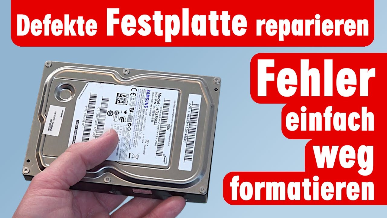 Woran Erkennt Man Das Die Festplatte Kaputt Ist Festplatte reparieren - Defekte einfach wegformatieren - Low Level
