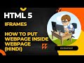 12. HTML 5 - IFrames | Webpage within a webpage | HTML Course in Hindi @CSEdupoint Chirag Sharma