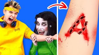 OMG ZOMBIE IS BACK TO SCHOOL || Crazy Pranks And DIY Supplies Zombie Challenge By 123 GO BOYS