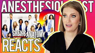 ANESTHESIOLOGIST Doctor REACTS to GREY'S ANATOMY - Medical Drama Review