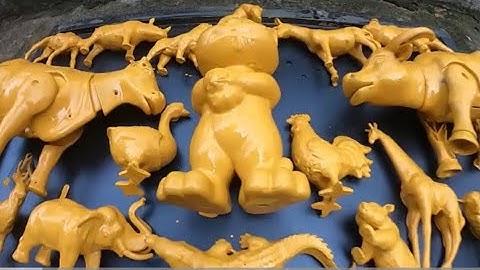 tên và rửa sạch các con vật, trâu, hươu, hươu cao cổ, cá sấu, ngựa vằn, hổ, sư tử, voi, tê giác, gà