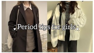 Period tips for girls | tips for girls | #glowaura #periodtips #tips #tipsandtricks #aesthetic