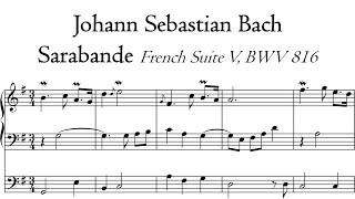Bach - Sarabande (French Suite 5, BWV 816), organ transcription - Poblet, Hauptwerk