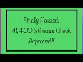 Finally Passed! $1,400 Stimulus Check Approved! Including SSA, SSDI, SSI, VA, Low Income