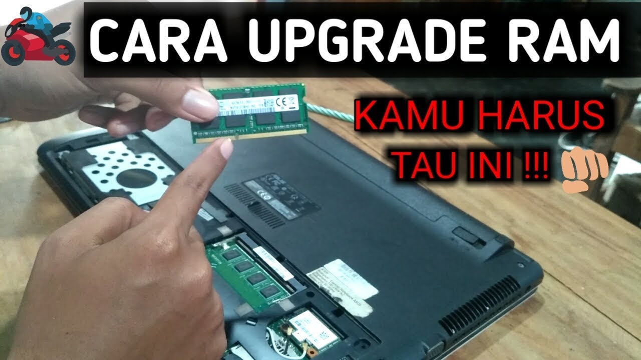 Cara menambah ram laptop asus A450C YouTube