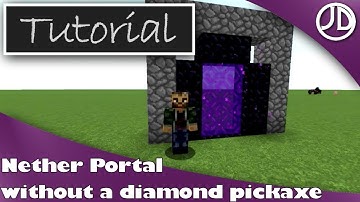 How to Quickly Make a Nether Portal Without A Diamond Pickaxe