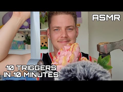 ASMR | 10 triggers in 10 minutes for 10k subscribers
