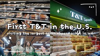 Visiting T T checking out the biggest newest asian supermarket in WA state