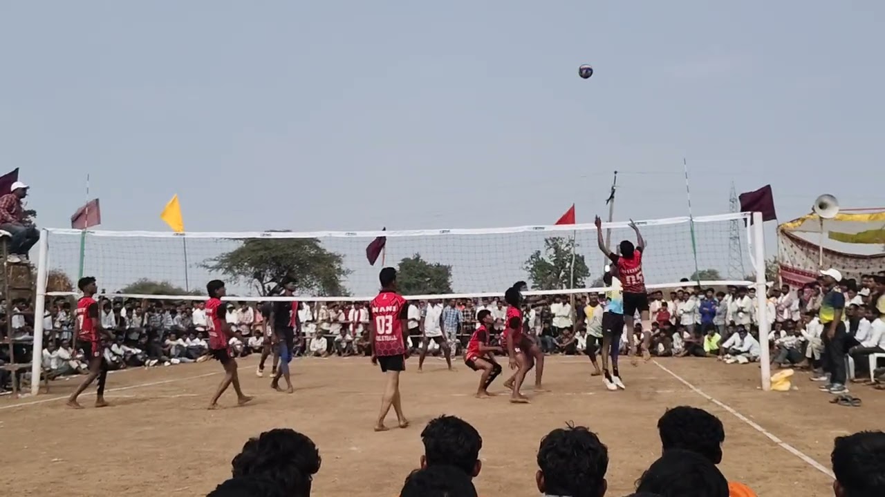 2026 keslapur jatara vollyball match ginnera vs mathadi 