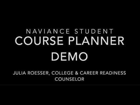 Naviance Course Planner Student Demo SJUSD