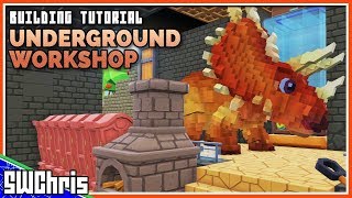 Build This Innovative Underground PixARK Workshop! - Building Tutorial - No Mods screenshot 5
